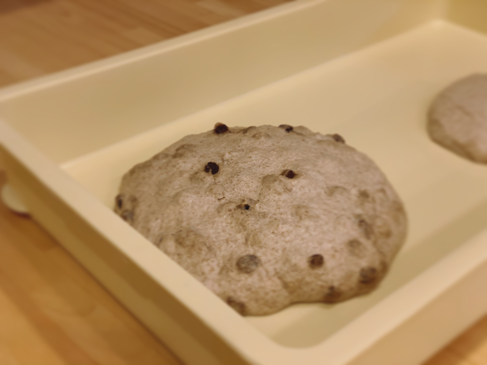 パン生地をねかせる