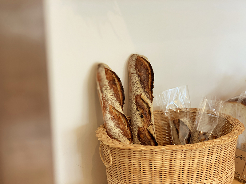 店頭に並ぶバゲット