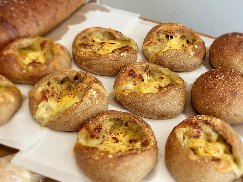 店頭に並ぶフォカッチャ